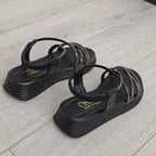 Sandale s bisernim detaljima S-24195